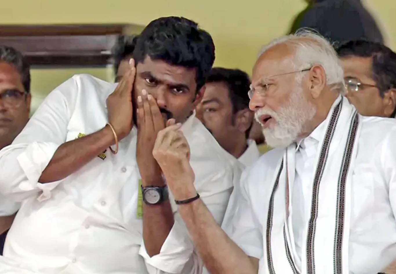 तमिलनाडु में बगावत की आशंका………. पीएम मोदी का स्वागत करने नहीं आए भाजपा के अन्नामलाई ?