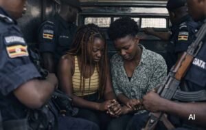 युगांडा में लड़कियों के किस ने मचाया हडकंप…. पुलिस ने घर से किया गिरफ्तार