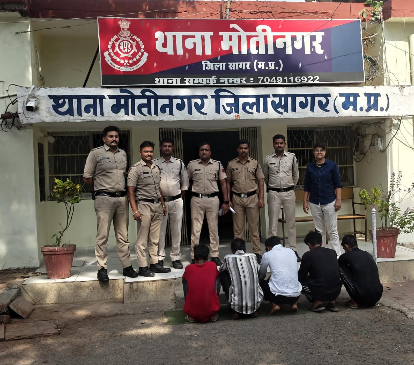 चने की 12 बोरियां चोरी करने वाले 5 आरोपी गिरफ्तार.. 35 हजार की चोरी गई संपत्ति बरामद