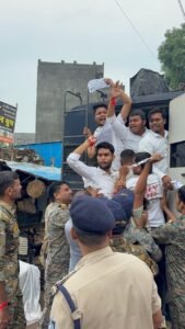 बैगा बच्चों की मौत को लेकर मुख्यमंत्री के आगमन पर एनएसयूआई ने उठाई आवाज