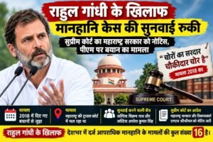 राहुल गांधी के खिलाफ मानहानि केस की सुनवाई रुकी